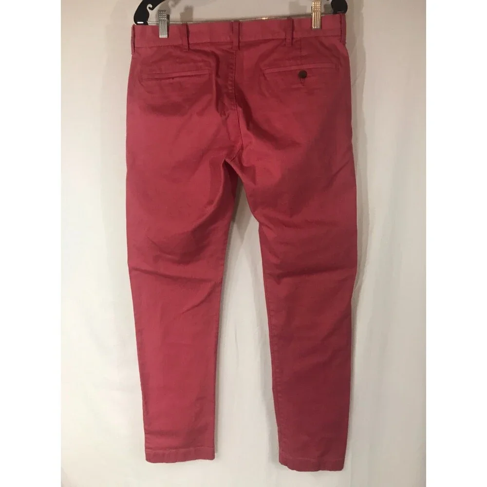 J Crew Mercantile Men's SLIM FIT Pink Salmon FLEX Chino Casual Pants 32/32